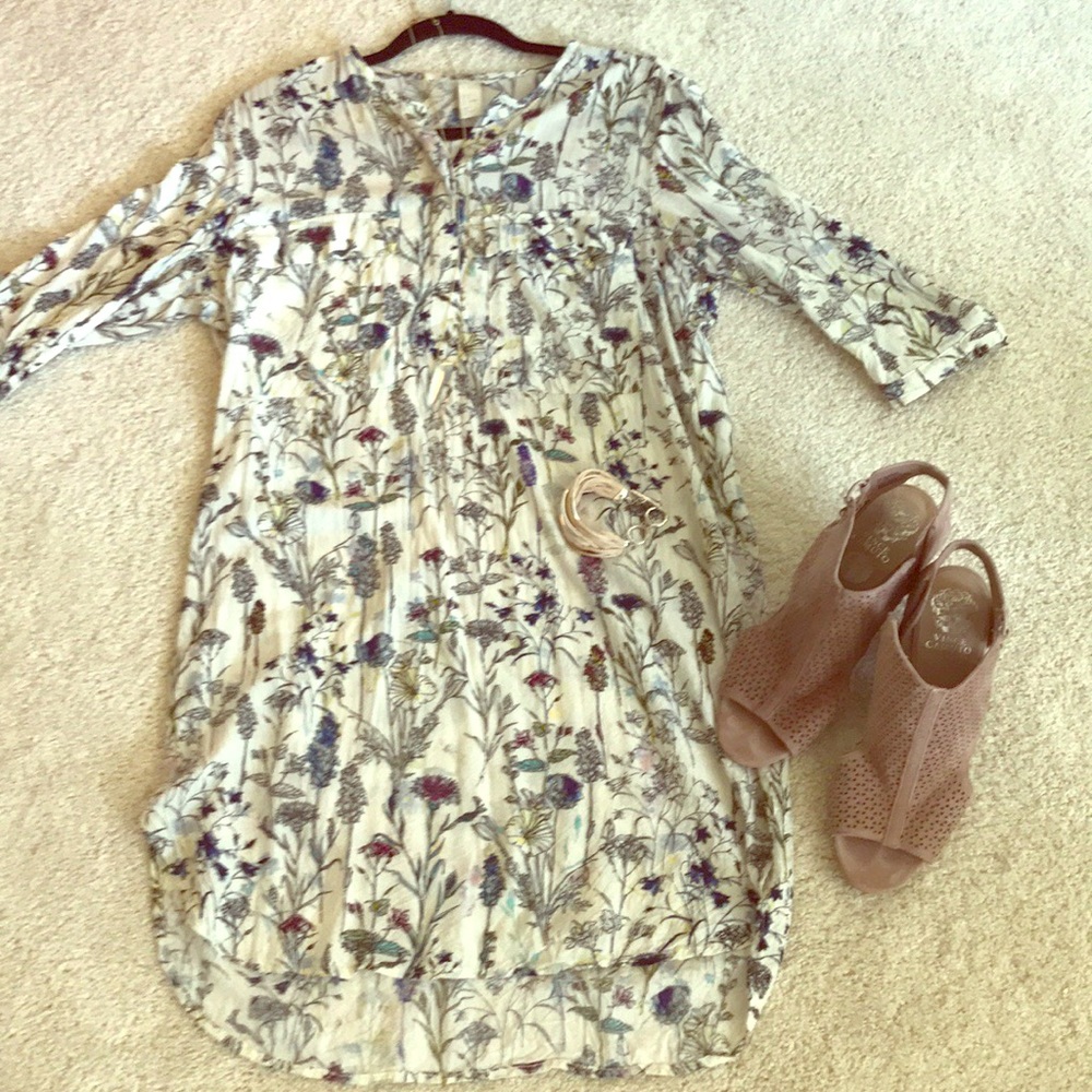 Cornflower Print Dress